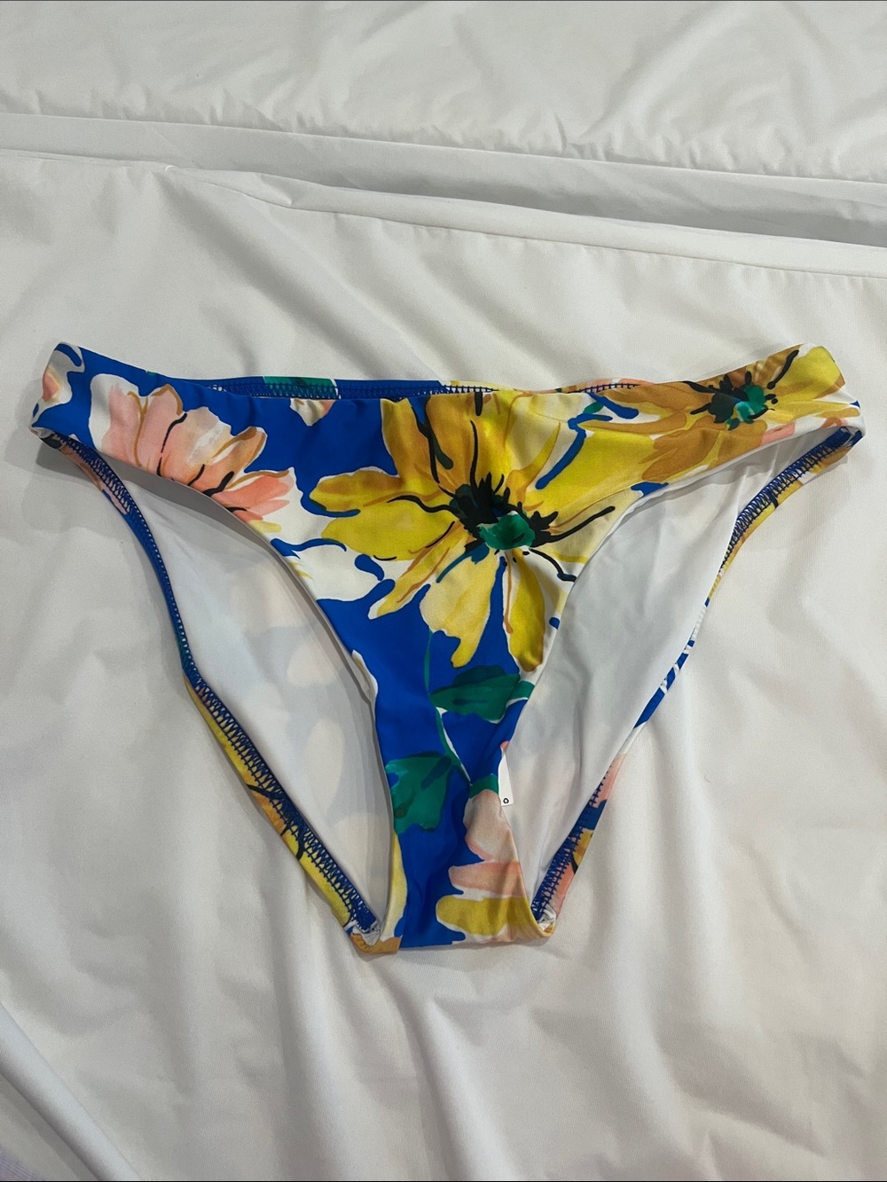 NWT sunshine 79 sz 4 Floral Blue & Yellow Women's Bikini Bottom